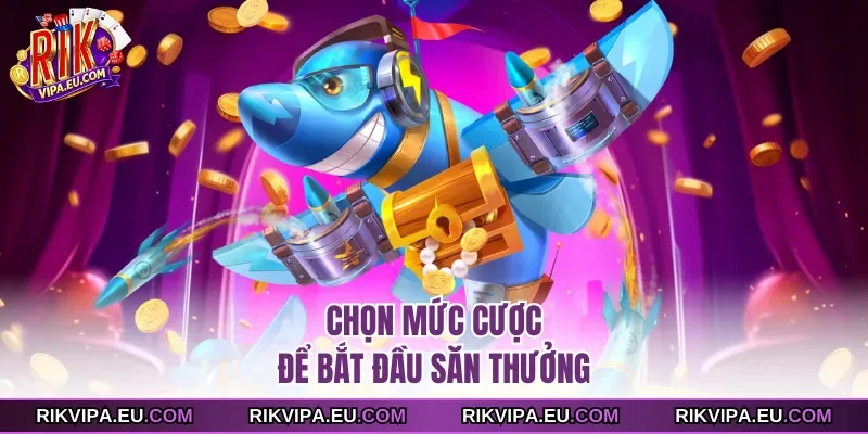 Chọn mức cược để bắt đầu săn thưởng