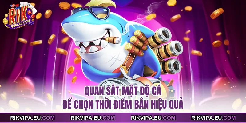 Quan sát mật độ cá để chọn thời điểm bắn hiệu quả